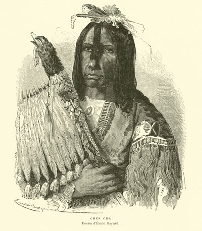 Cree-Häuptling von Emile Antoine Bayard